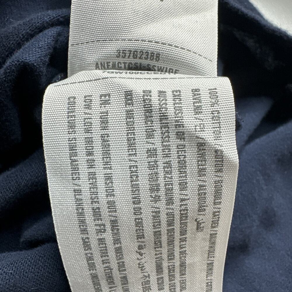 Hollister Colorblock Long Sleeve Graphic Tee Small Red White Navy Blue USA - Picture 7 of 10